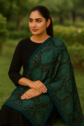 Monochrome Muse - Premium Silk Dupatta with Elegant Finish